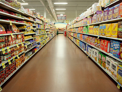 Supermarket shelving